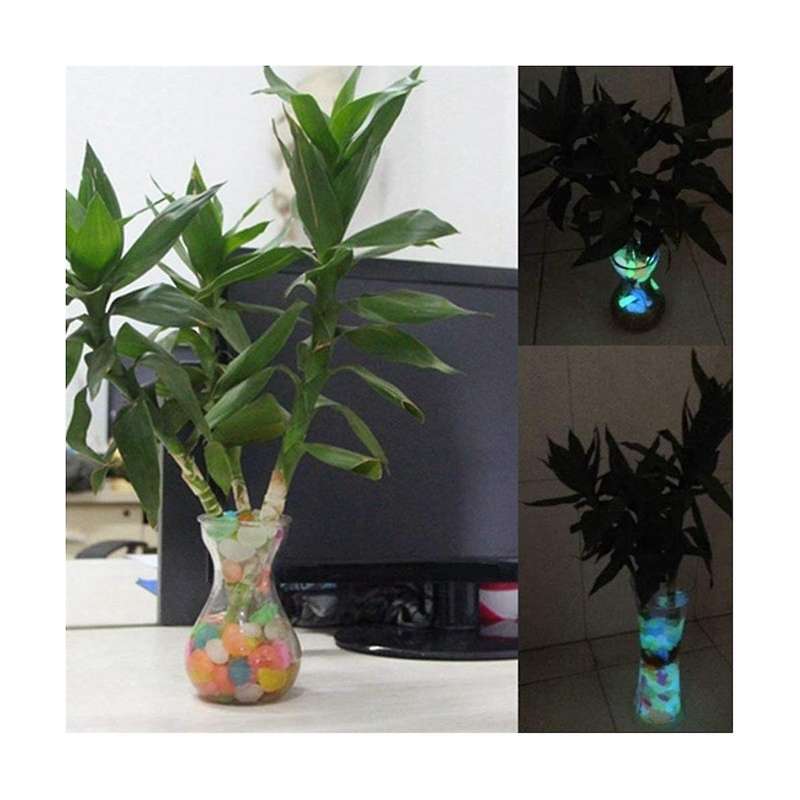 500pcs Luminous Stone Glow In The Dark Garden Rocks Glowinthedark for Walkways Garden Path Patio Law