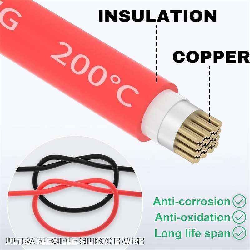 50A Battery Quick Disconnect Connector with 8AWG Wire and Mounting Bracket Extension Cable Connecto