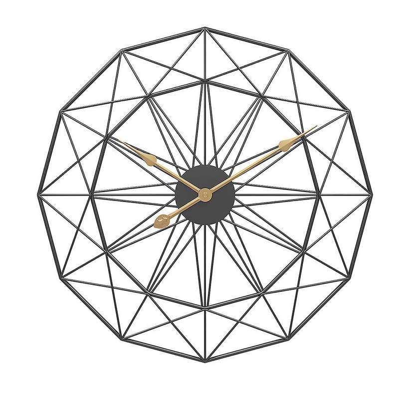 50cm Retro Nordic Type Iron Art Silent Hanging Wall Clock Mute Hanger Clocks Room Bedroom Decor New