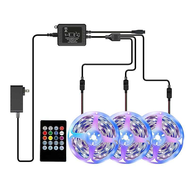 50FT Led Strip Lights Music Sync Color Changing LED Lights Strip Led Tape Lights with Phone App+20Ke
