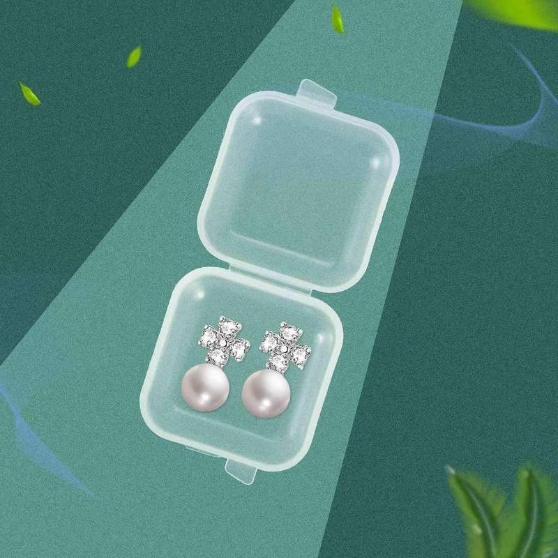 50packs Small Clear Plastic Storage Containers,mixed Empty Mini, Case with Lids for Small Items And