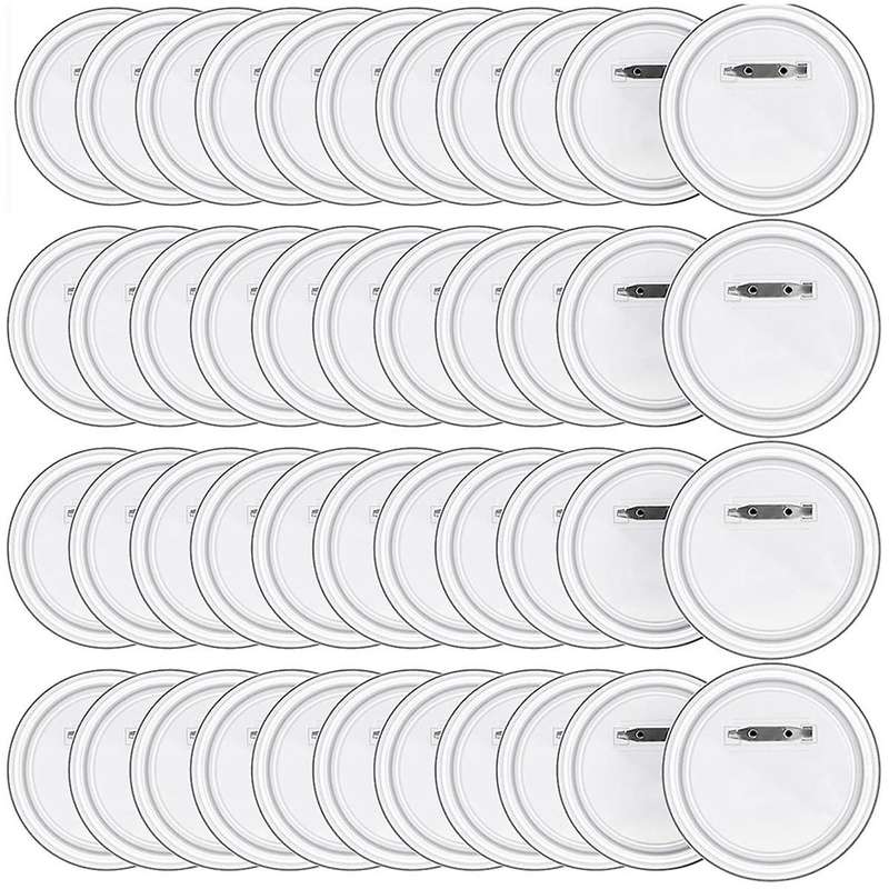 50pcs 1.5inch Button Maker Diy Button Pins, Acrylic Design Button Badge Clear Button Pin Badges