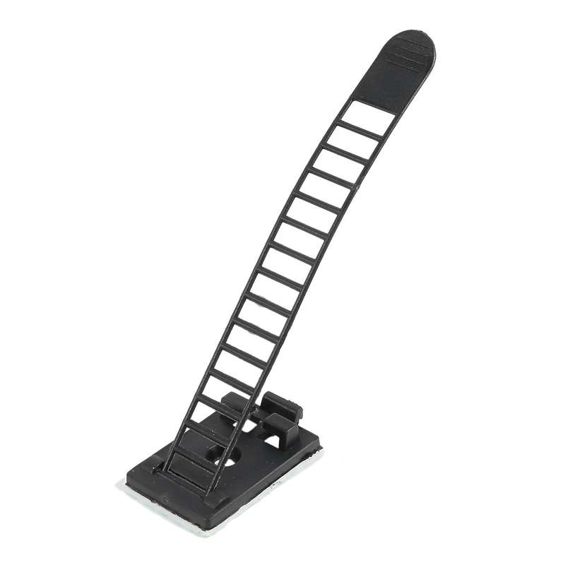 50pcs 2 Sizes Adjustable Self-adhesive Nylon Cable Straps Cable Ties Cord Clamp Compatible Wire Mana