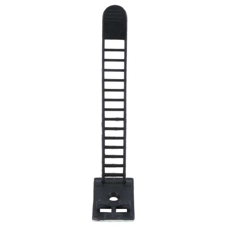 50pcs 2 Sizes Adjustable Self-adhesive Nylon Cable Straps Cable Ties Cord Clamp Compatible Wire Mana