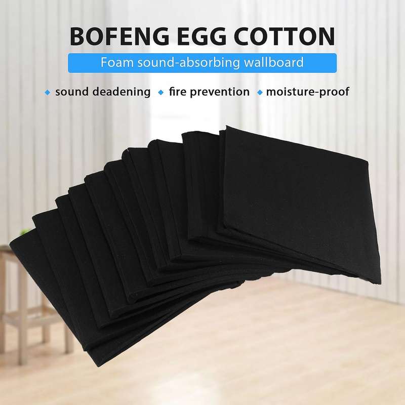 50pcs 12 Slot Fire-retardant Soundproof -absorbing Cotton Egg -absorbing Wall Panel