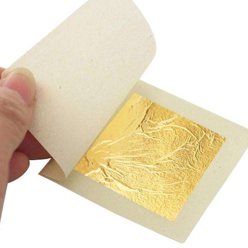 50Pcs 24K Foil-4.33cm Decorative Buddha Statue Gold-Covered Beauty Gold Foil Paper