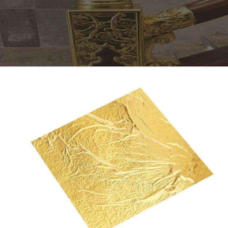 50Pcs 24K Foil-4.33cm Decorative Buddha Statue Gold-Covered Beauty Gold Foil Paper