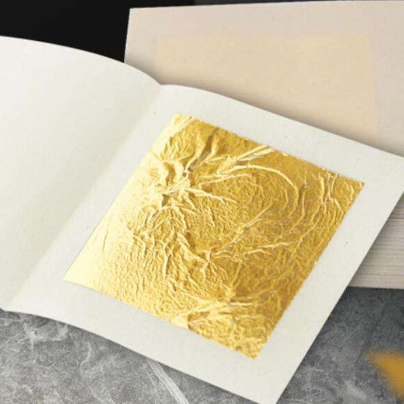 50Pcs 24K Foil-4.33cm Decorative Buddha Statue Gold-Covered Beauty Gold Foil Paper