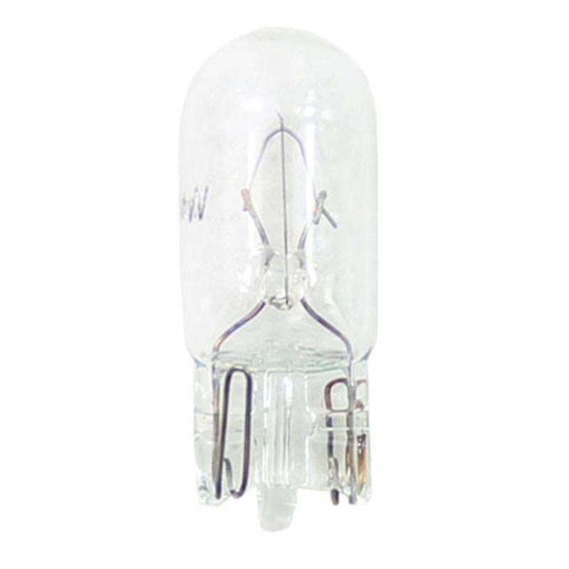 50PCS 168 T10 Bulb Basic Miniature Bulb for License Plate Light Side Marker Automotive Interior Dash