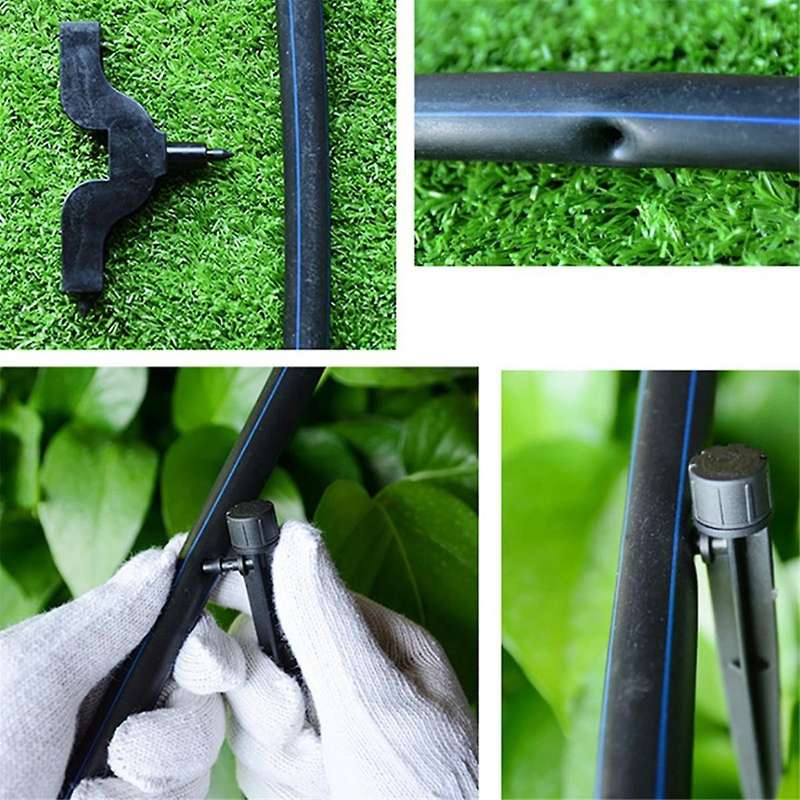 50pcs Adjustable 8 Hole Spiked Dripper Gardening Sprinkler Irrigation Staked Emitters Garden Greenho
