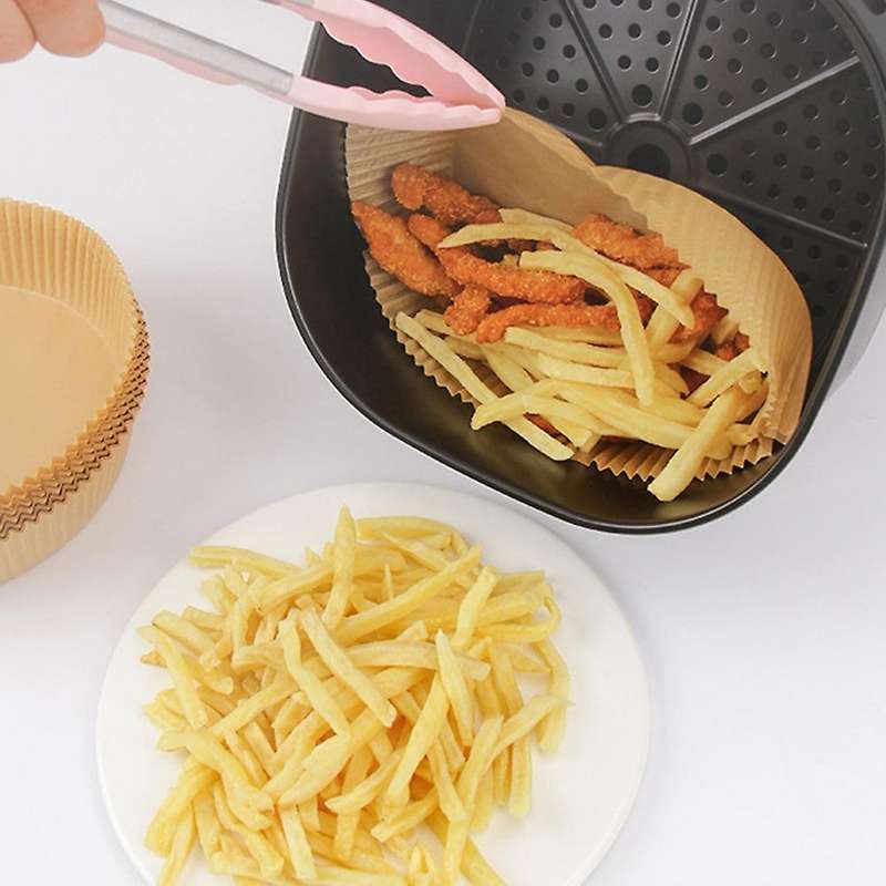 50Pcs Air Fryer Parchment Paper Liners Non-Stick Disposable Liners Basket UnperCompatibleated Round
