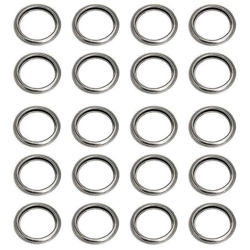 50Pcs Aluminum Engine Oil Drain Plug Seal Washer Gasket Rings for 803916010