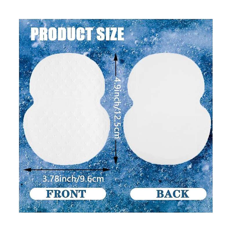 50Pcs Armpit Sweat Pads Underarm Pad Summer Deodorant Disposable Absorbent Liners Anti Perspiration