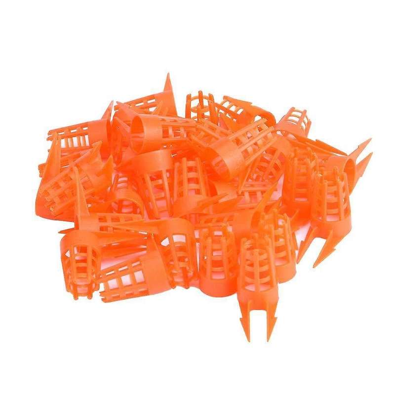 50Pcs Bee Queen Cages Protective Cover Plastic Cages Cell Protection Cap Beekeeping Breeding Suppli