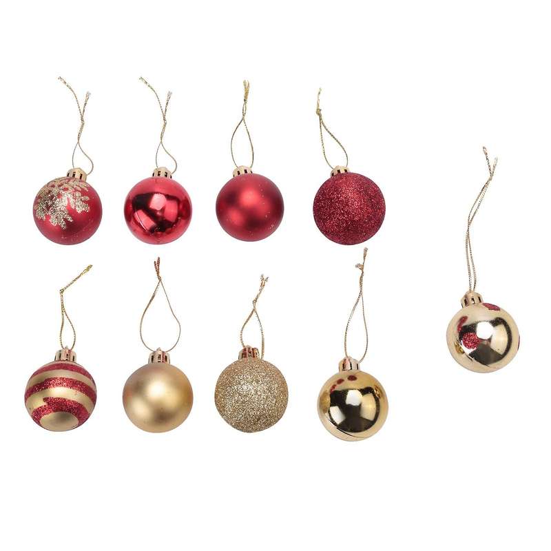 50Pcs Christmas Tree Decorations Balls Bauble Xmas Party Hanging Ball Ornaments Christmas for Home N
