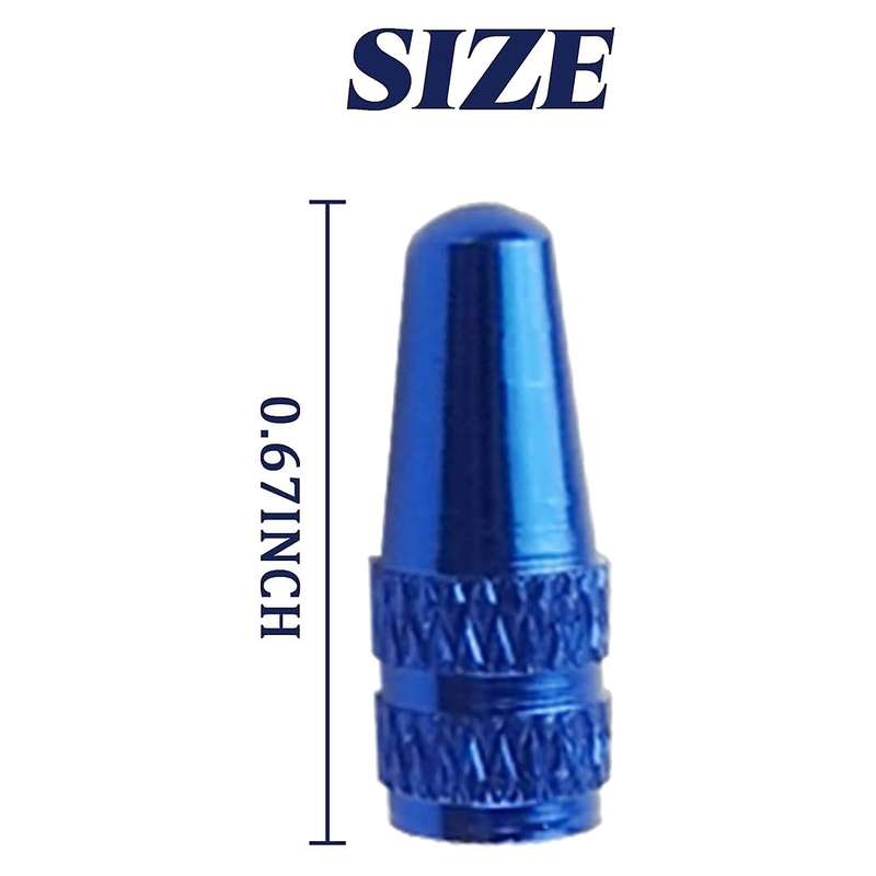 50pcs Bicycle Presta Valve Cap Aluminum Presta Cycling Valve Cap Bicycle Bike Tire Caps Style Cap D