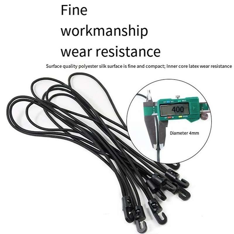 50Pcs Bungee Cord with Hooks,Expander with Hooks Rubber Tensioner with Hooks for Pool Cover