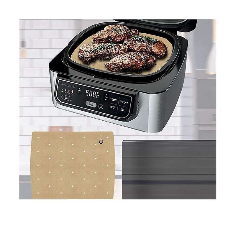 50pcs Fruit Air Fryer Paper Disposable Food Paper Liner Oil-proof Dish Barbecue Steamer Airfryer Ba