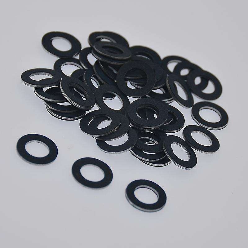50Pcs Engine Oil Drain Plug Seal Washer Gasket Rings 90430-12031 for Car Accessories