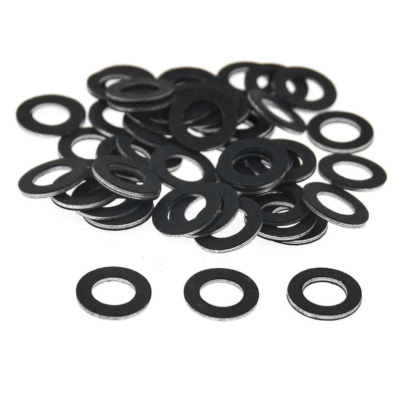 50Pcs Engine Oil Drain Plug Seal Washer Gasket Rings 90430-12031 Fit for
