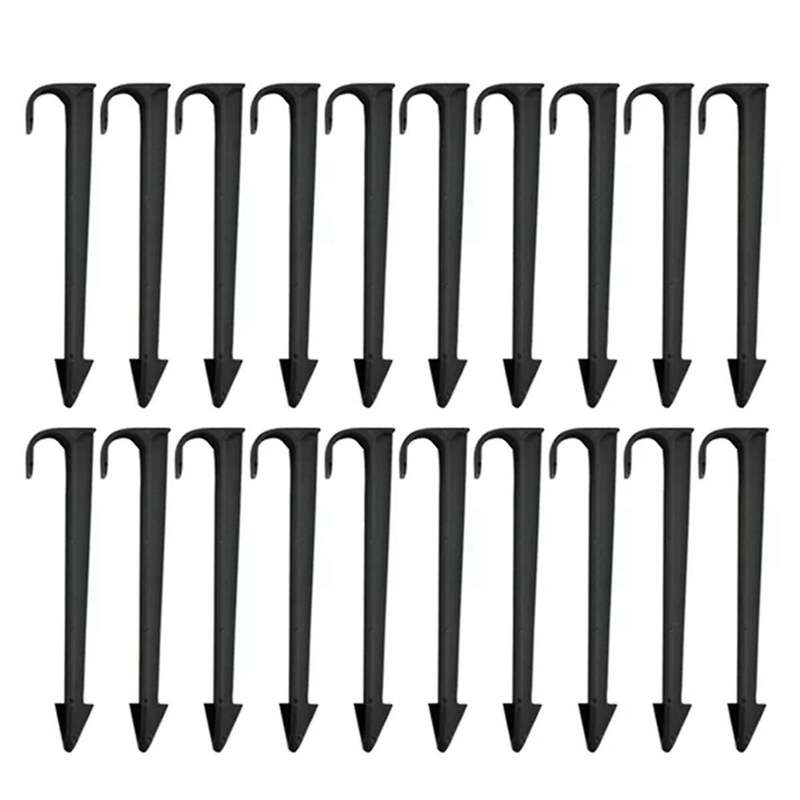 50pcs Ground Rod Fixed Rods, Garden Irrigation Hose Anchors, Fixed Pile Pipe Brackets, Pipe Brackets