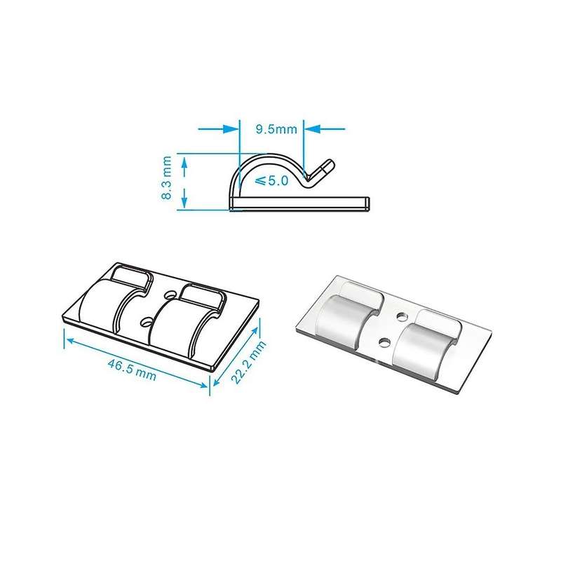 50pcs Hooks for Outdoor String Light Clips, Heavy Duty String Light Hooks Clips Waterproof Uv-resist