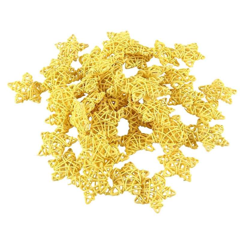 50Pcs Pentagram Trees Topper Decorations Christmas Decoraciones House for Home Star Decor Christmas