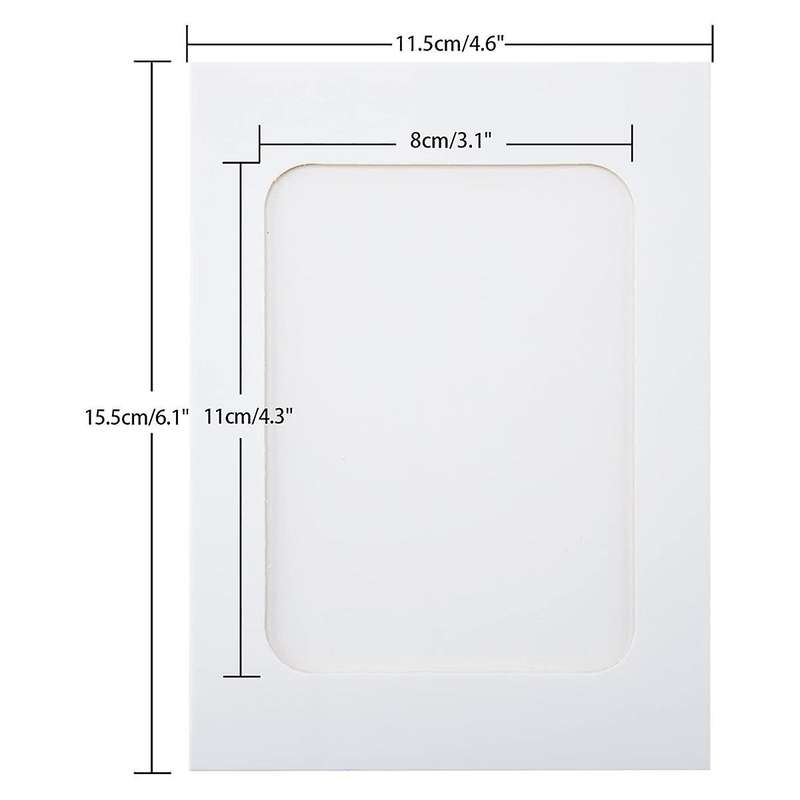 50Pcs Paper Picture Frames for 4x6Inch Paper Photo Frames,Kit DIY Cardboard Photo Hanging Display fo