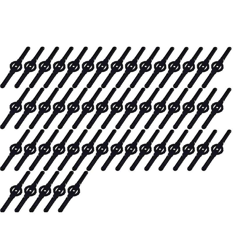 50Pcs Plastic Grass Trimmer Blades Lawn Mower Blade Cordless Trimmer Tool Lawn Mower Trimmer Access