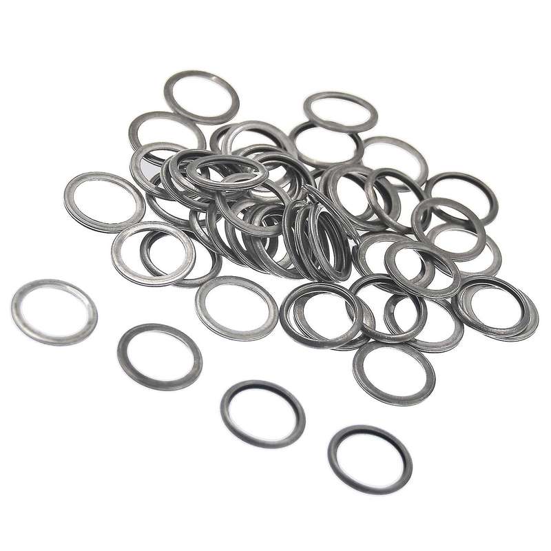 50Pcs Plug Drain Washer Auto Oil Gasket Seal Fits for 803916010