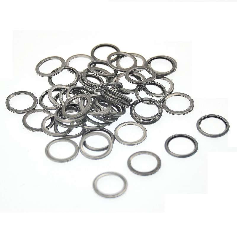 50Pcs Plug Drain Washer Auto Oil Gasket Seal Fits for 803916010