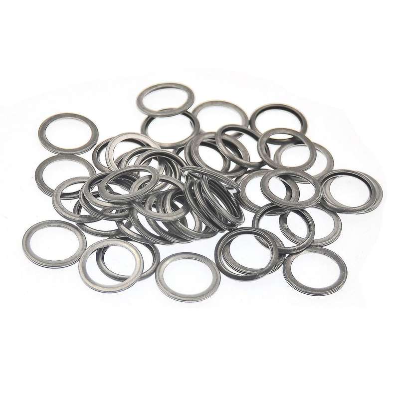 50Pcs Plug Drain Washer Auto Oil Gasket Seal Fits for 803916010
