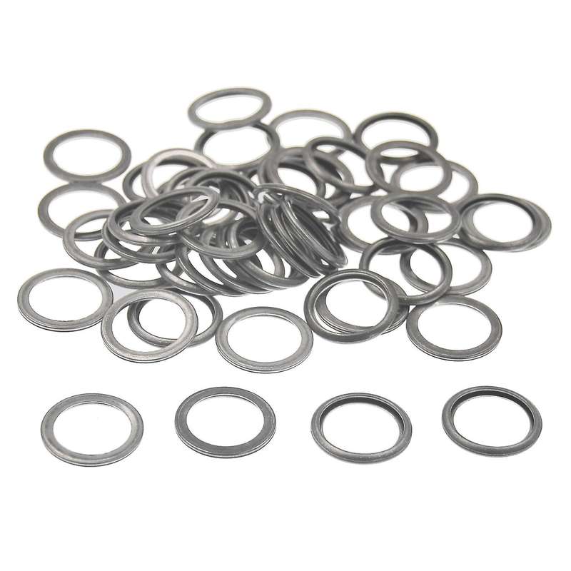 50Pcs Plug Drain Washer Auto Oil Gasket Seal Fits for 803916010