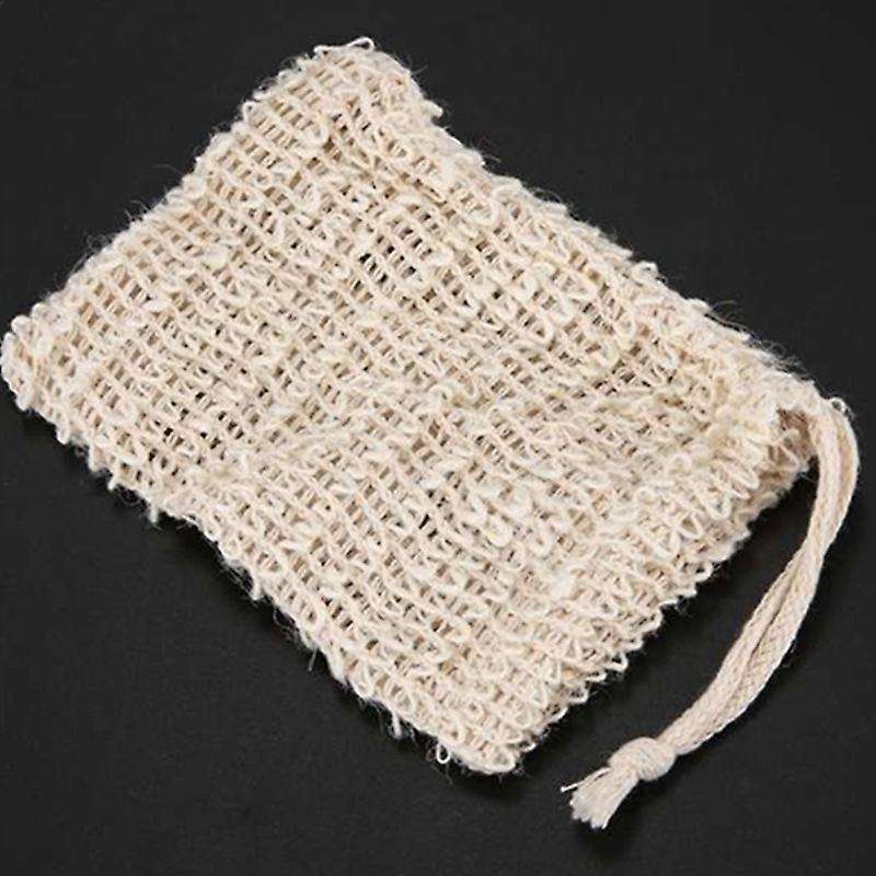 50Pcs Shower Bath Sisal Soap Bag Exfoliating Soap Saver Pouch Holder
