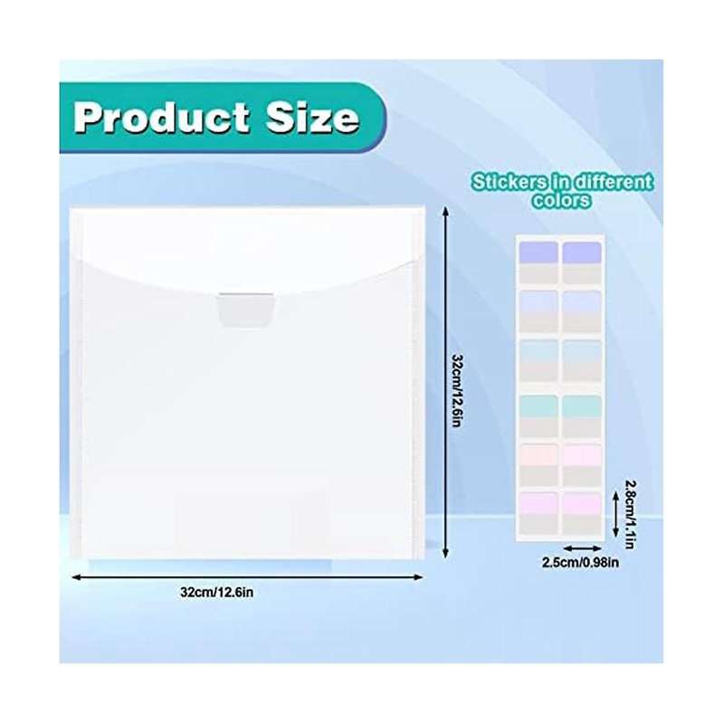 50pcs Scrapbook Paper Storage Organizer with 120pcs Sticky Index Tabs for Holding Scrapbook Paper Ca