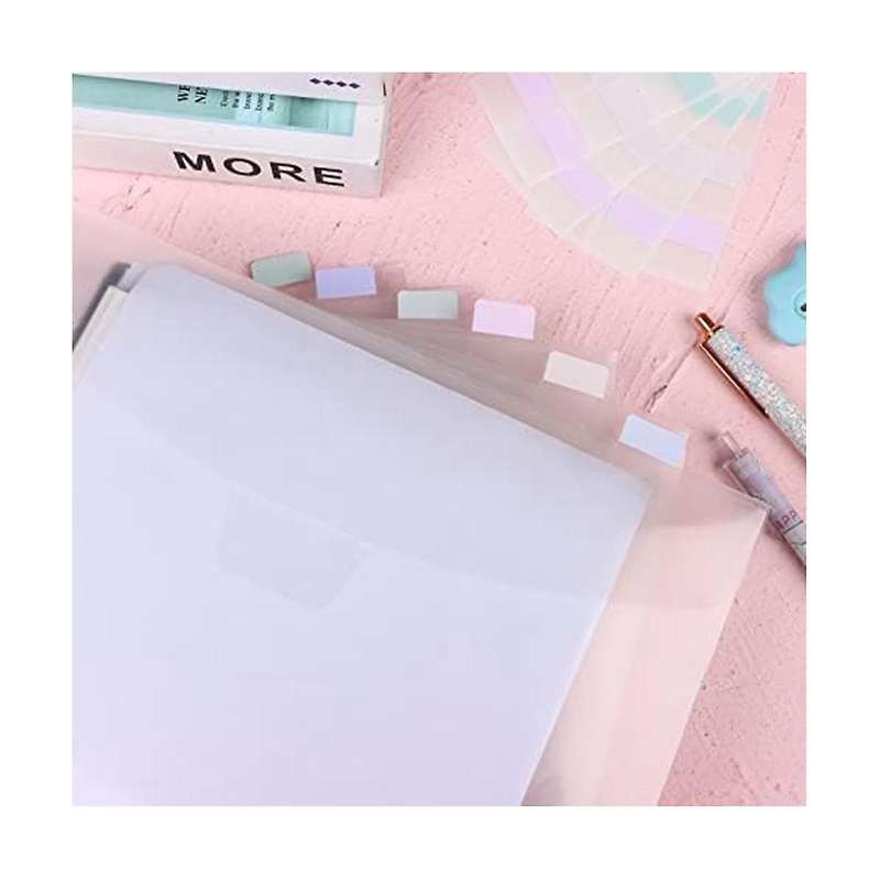 50pcs Scrapbook Paper Storage Organizer with 120pcs Sticky Index Tabs for Holding Scrapbook Paper Ca