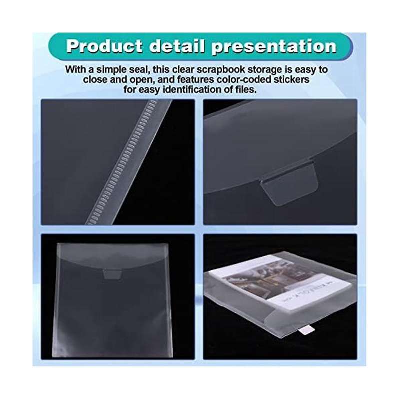 50pcs Scrapbook Paper Storage Organizer with 120pcs Sticky Index Tabs for Holding Scrapbook Paper Ca