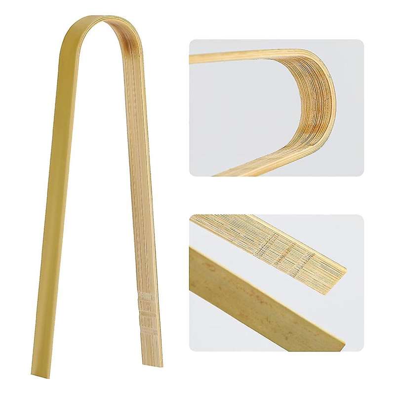 50Pcs Tongs Disposable Cooking Utensils Mini Bamboo Tongs