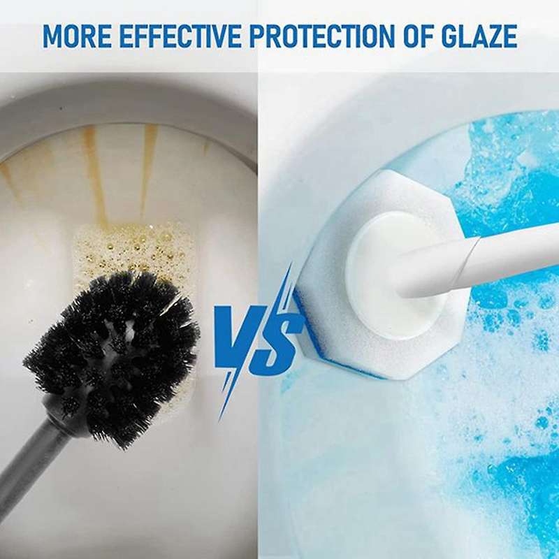 50pcs Upgraded Toilet Brush Wand Disposable Toilet Cleaning Wand Head Compatible Wand Refills