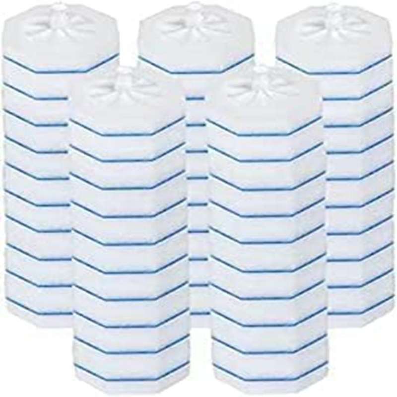 50pcs Upgraded Toilet Brush Wand Disposable Toilet Cleaning Wand Head Compatible Wand Refills