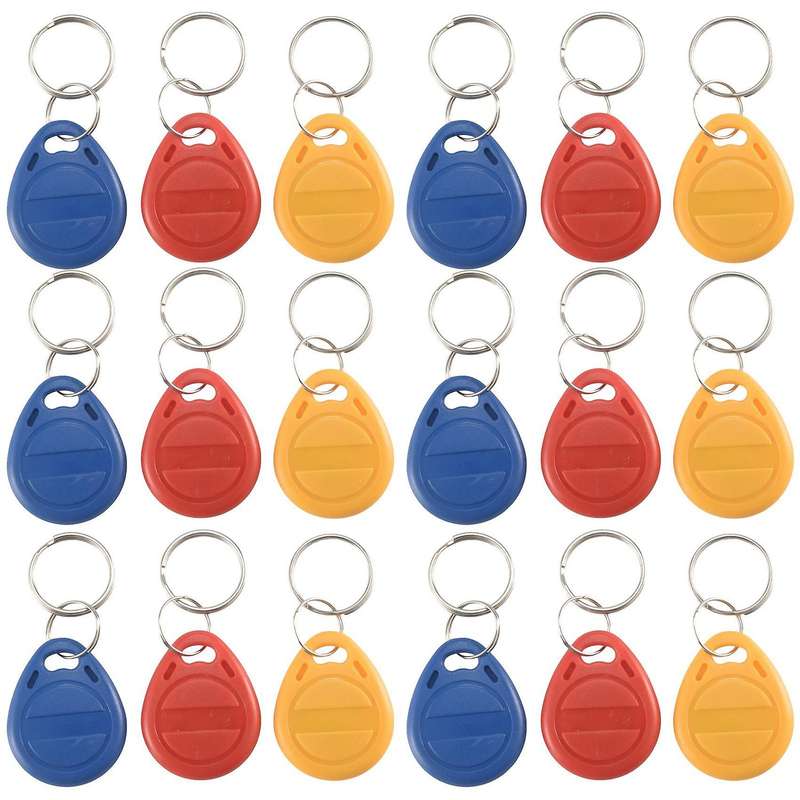 50pcs T5577 Blank Key Tag Rfid Chip Ring Cards Tags Keytag 125 Khz Copy Rewritable Writable Duplica