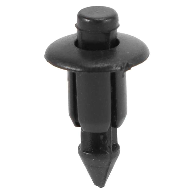 50x Plastic Rivet Bike Fairing Trim Panel Fastener Clips 6mm Compatible Black