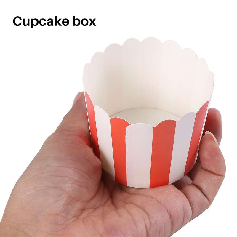 50X Cupcake Paper Cake Case Baking Cups Liner Muffin Kitchen Baking Red