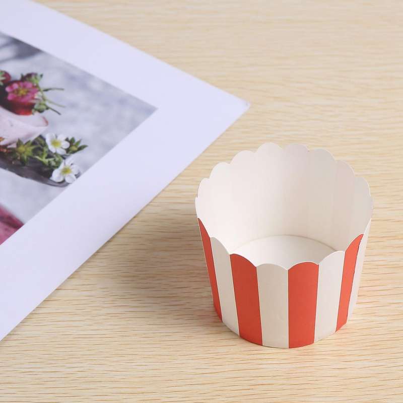50X Cupcake Paper Cake Case Baking Cups Liner Muffin Kitchen Baking Red
