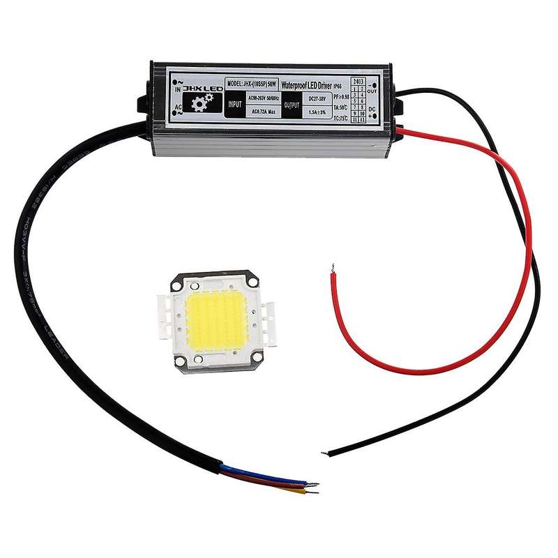 50w White Led Lamp + Driver Adapter Driver Light Bulb