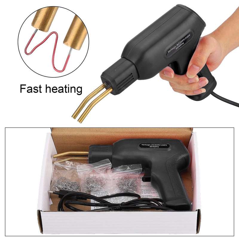 50W Portable Plastics Welders Garage Tools Hot Staplers Machine PVC Repairing Machine Car Bumper Rep