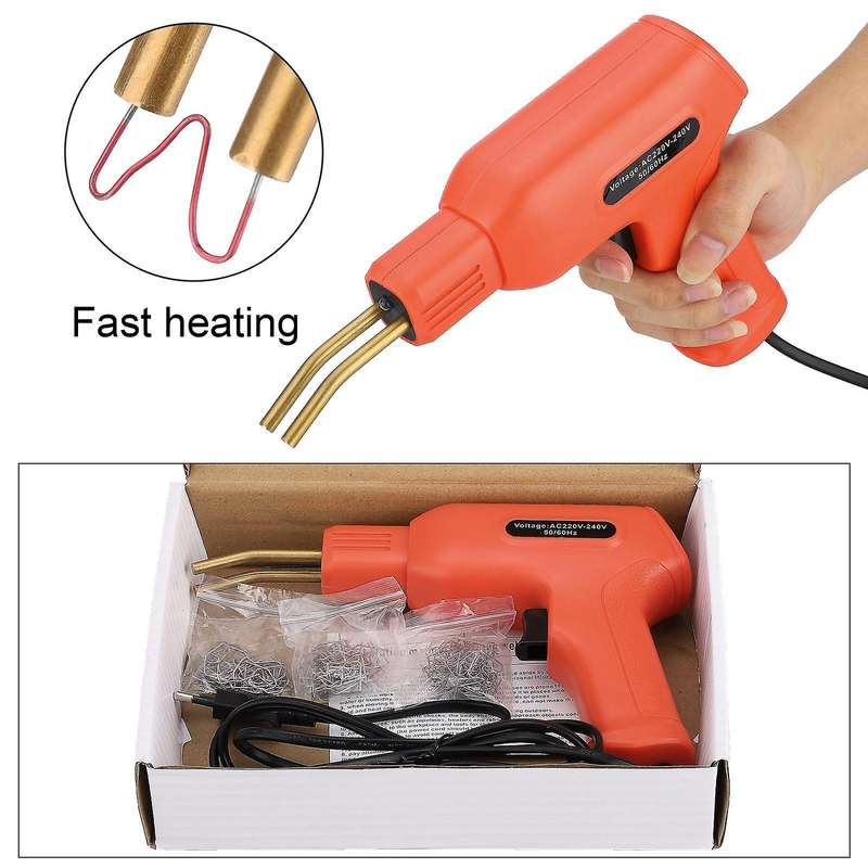 50W Portable Plastics Welders Garage Tools Hot Staplers Machine PVC Repairing Machine Car Bumper Rep