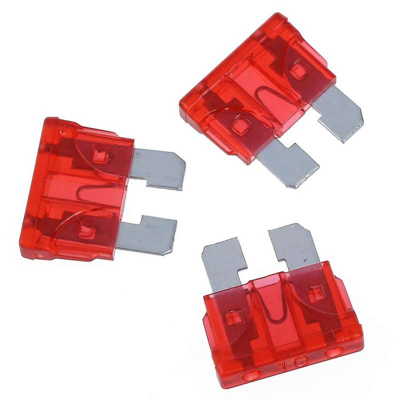 50x Motorcycle Car Blade Fuse Fuse Fuse Red 10a