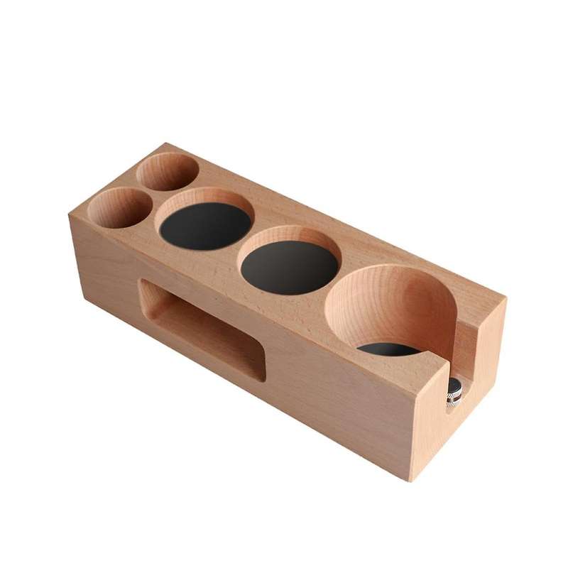51/54mm Coffee Tamper Holder Wooden Filling Support Base Espresso Tamper Mat Station Filter Stands
