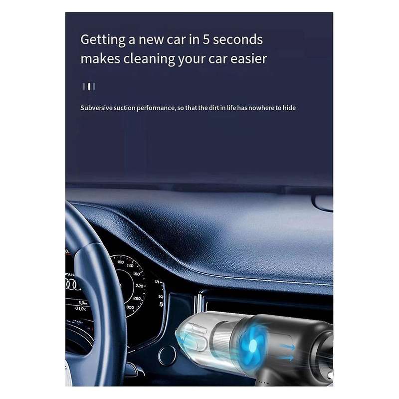 51000 RPM Duster Cordless Dust Blower Rechargeable Blow and Suck Vacuum Cleaner Electric for Compute